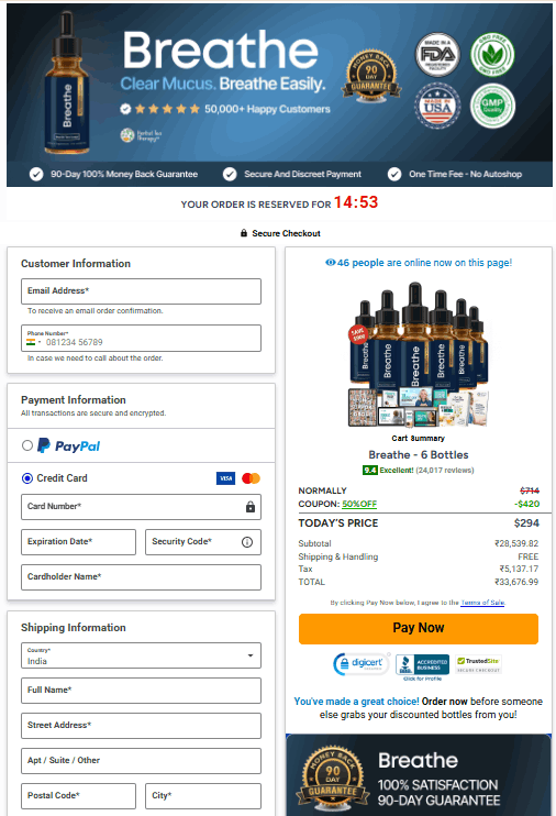 Breathe supplement